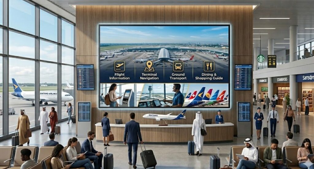digital signage bandara