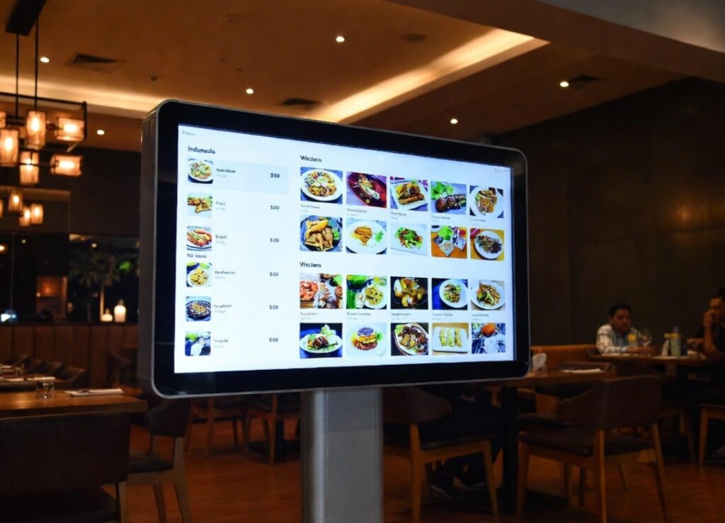 digital signage touchscreen