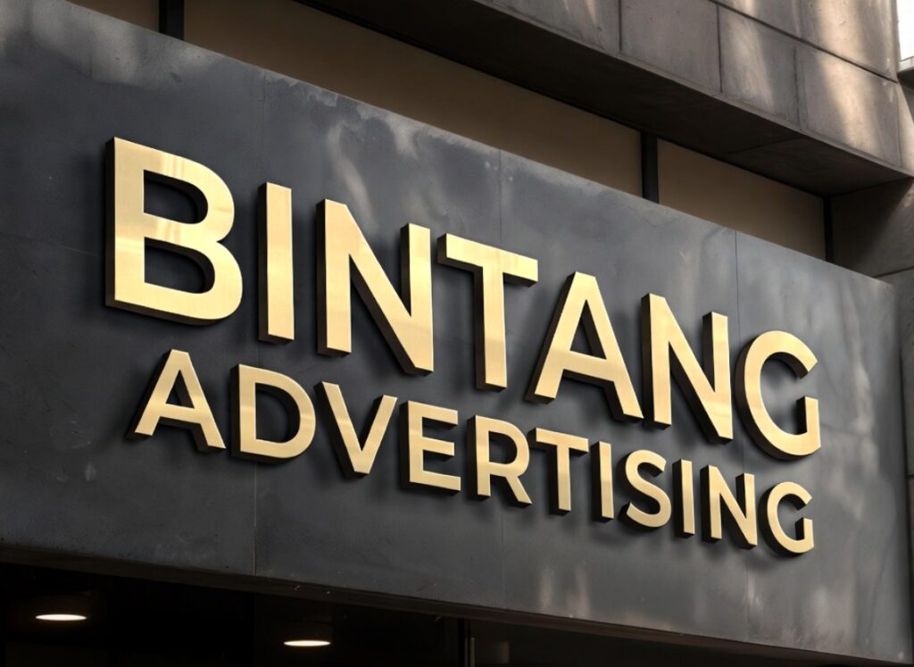 huruf timbul bintang advertising kuningan